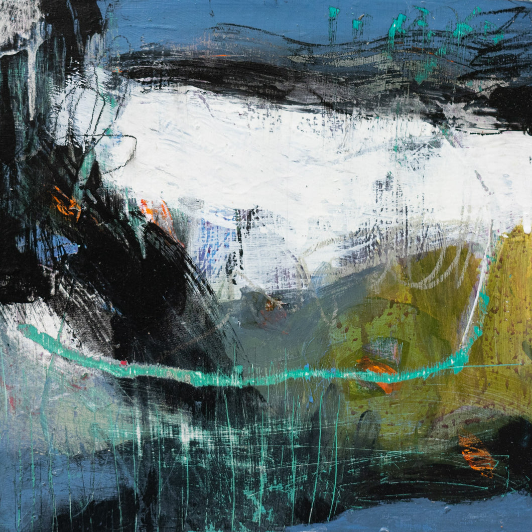 Vagaries in Blue - bkj-053-20-W - Brenda Jackson Studio Abstract Painting